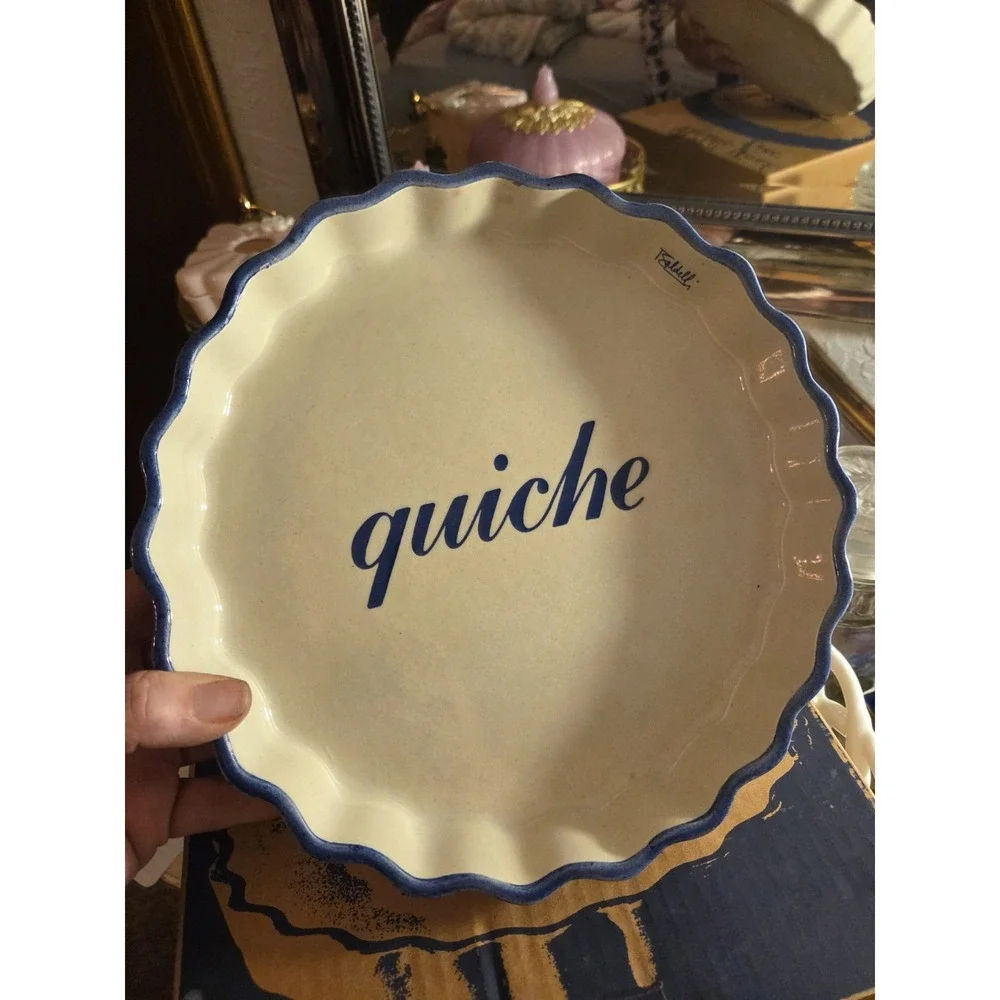 vintage Baldelli Italy scalloped quiche pan